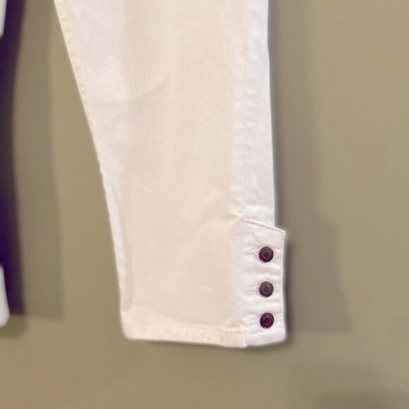 American Living White denim Cropped pants 10 - Picture 4 of 8